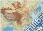 Cina. Scala 1:5.500 (carta murale plastificata stesa con aste cm 112x82) articolo cartoleria