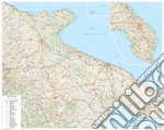 Puglia. Carta stradale della regione 1:250.000 (carta murale plastificata stesa cm 108x86) articolo cartoleria