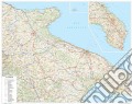 Puglia. Carta stradale della regione 1:250.000 (carta murale plastificata stesa con aste cm 108x86) art vari a