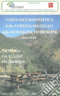 Carta escursionistica della Foresta modello delle montagne fiorentine. Falterona, Val di Sieve, Vallombrosa 1:50.000 art vari a