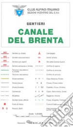 Canale del Brenta. Sentieri 1:25.000 articolo cartoleria