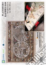Planisfero antico Kaerius 1610 (carta in Tyvek cm 180x120) articolo cartoleria