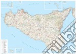 Sicilia. Carta stradale della regione 1:250.000 (carta murale stesa cm 120x86) articolo cartoleria