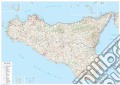 Sicilia. Carta stradale della regione 1:250.000 (carta murale plastificata stesa cm 120x86) art vari a
