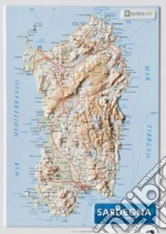 Sardegna 1:1.000.000 (carta in rilievo da banco con cornice cm 31,2x22,55) art vari a