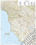 Toscana. Carta stradale della regione scala 1:250.000 (carta murale stesa cm 86x108)