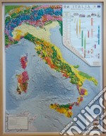 Carta geologica d'Italia. Scala 1:1.250.000 (carta in rilievo con cornice cm 89x117) articolo cartoleria