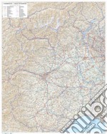 Piemonte. Valle d'Aosta. Carta stradale della regione 1:250.000 (carta murale plastificata stesa con aste cm 86 x 108 cm) articolo cartoleria