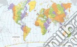 Time zones of the world. Scala 1:30.000.000 (carta murale plastificata stesa con aste cm 121x87) articolo cartoleria