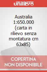 Australia 1:650.000 (carta in rilievo senza montatura cm 63x85) art vari a