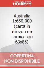 Australia 1:650.000 (carta in rilievo con cornice cm 63x85) art vari a