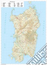 Sardegna. Scala 1:250.000 (carta murale stradale regionale in carta) articolo cartoleria