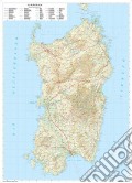 Sardegna. Scala 1:250.000 (carta murale stradale regionale in carta) art vari a