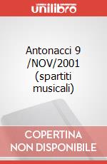Antonacci 9 /NOV/2001 (spartiti musicali)