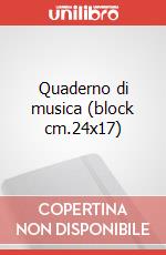 Quaderno di musica (block cm.24x17) art vari a
