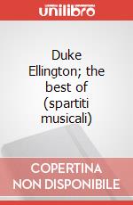 Duke Ellington; the best of (spartiti musicali) articolo cartoleria