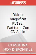 Dixit et magnificat KV193. Partitura. Con CD Audio art vari a