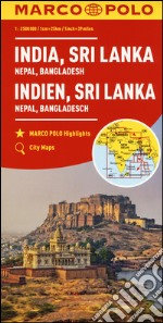 India, Nepal, Bangladesh, Sri Lanka 1:2.500.000 articolo cartoleria