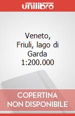 Veneto, Friuli, lago di Garda 1:200.000 articolo cartoleria