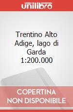 Trentino Alto Adige, lago di Garda 1:200.000 articolo cartoleria