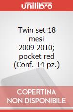 Twin set 18 mesi 2009-2010; pocket red (Conf. 14 pz.) articolo cartoleria di Moleskine