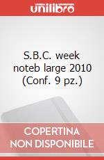 S.B.C. week noteb large 2010 (Conf. 9 pz.) articolo cartoleria di Moleskine