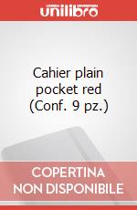 Cahier plain pocket red (Conf. 9 pz.) articolo cartoleria
