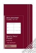 Agenda Moleskine 2011 - SETTIMANALE EXTRA SMALL Copertina Rigida Bordeaux scrittura