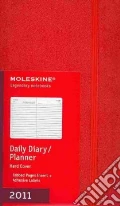 Agenda Moleskine 2011 - GIORNALIERA LARGE Copertina Rigida Rossa art vari a