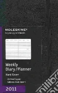 Agenda Moleskine 2011 - SETTIMANALE VERTICALE POCKET Copertina Rigida Nera art vari a