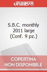 S.B.C. monthly 2011 large (Conf. 9 pz.) articolo cartoleria