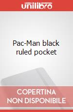 Pac-Man black ruled pocket articolo cartoleria