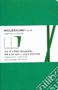 Emerald green plain volant notebooks P art vari a