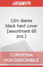 12m diaries black hard cover (assortment 60 pcs.) articolo cartoleria