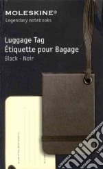 Luggage tag black articolo cartoleria