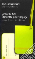 Luggage tag lemon green articolo cartoleria