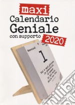 Calendario geniale 2020 maxi. Leggi le frasi filosofiche. Con supporto in  legno naturale da tavolo o appendibile