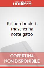 Kit notebook + mascherina notte gatto articolo cartoleria