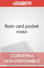Note card pocket rosso articolo cartoleria