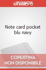 Note card pocket blu navy articolo cartoleria