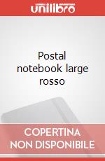 Postal notebook large rosso articolo cartoleria