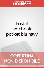 Postal notebook pocket blu navy articolo cartoleria