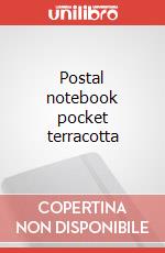 Postal notebook pocket terracotta articolo cartoleria