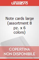 Note cards large (assortment 8 pz. x 6 colors) articolo cartoleria di Moleskine