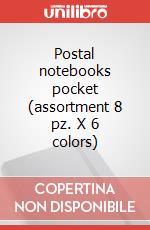Postal notebooks pocket (assortment 8 pz. X 6 colors) articolo cartoleria di Moleskine