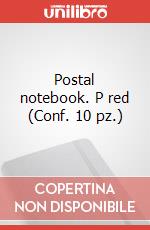 Postal notebook. P red (Conf. 10 pz.) articolo cartoleria
