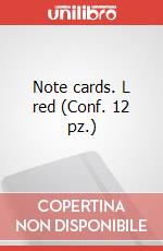 Note cards. L red (Conf. 12 pz.) articolo cartoleria di Moleskine