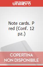 Note cards. P red (Conf. 12 pz.) articolo cartoleria