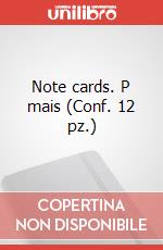 Note cards. P mais (Conf. 12 pz.) articolo cartoleria