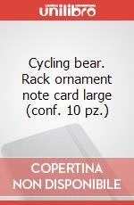 Cycling bear. Rack ornament note card large (conf. 10 pz.) articolo cartoleria di Moleskine